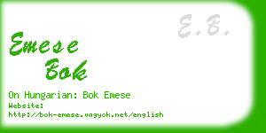 emese bok business card